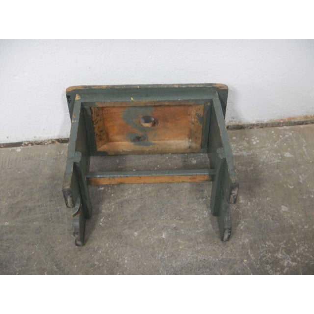 Wood Mid-Century Fir Stool, 1960s For Sale - Image 7 of 10