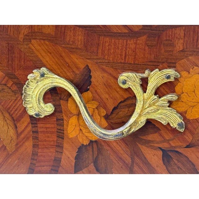 Louis Xv, Marquetry, Bronze, Marble, Bombe Commode, France, 19th C. For Sale - Image 13 of 16