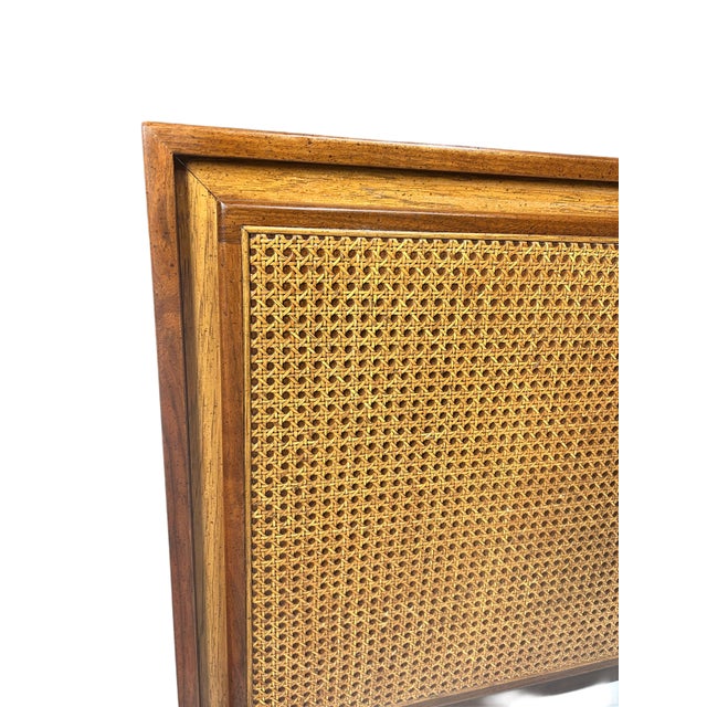 1960s Mid Century Caned King Size Bed For Sale - Image 5 of 5