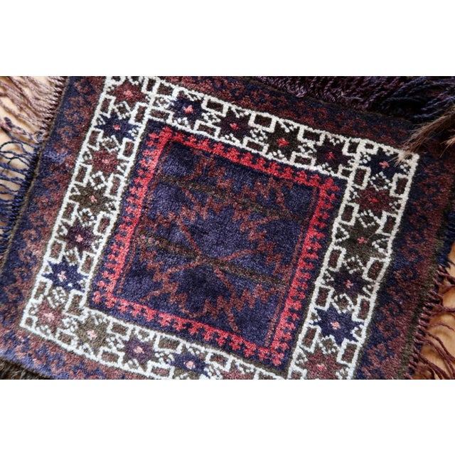 1940s Handmade Vintage Afghan Baluch Salt Bag For Sale - Image 9 of 11