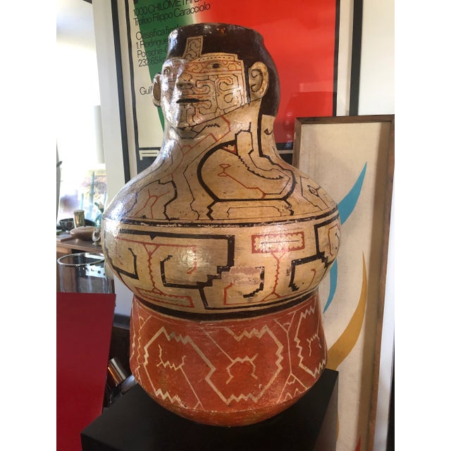 This is an extraordinary piece. Very large in size. It has a rather old repair as seen in photos. Colors are bright and...