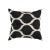 Traditional Contemporary Turkish Black & White Colors Velvet Silk Ikat Pillow For Sale - Image 3 of 3