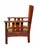 Brown Antique Arts & Crafts Mission Oak Chair Stickley Brothers Quaint Furniture For Sale - Image 8 of 12