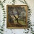 A captivating Belgian oil on canvas by Victor Mullie, Farmyard Beneath the Trees celebrates the beauty and gentle rhythm...