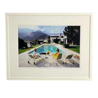 "Poolside Gossip" Slim Aarons Getty Images C-Print, Framed - 16x20 For Sale
