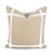 Not Yet Made - Made To Order Light Dusty Peach Heavy Linen With Ribbon Embellishment Pillow Cover - 20” X 20” For Sale - Image 5 of 5