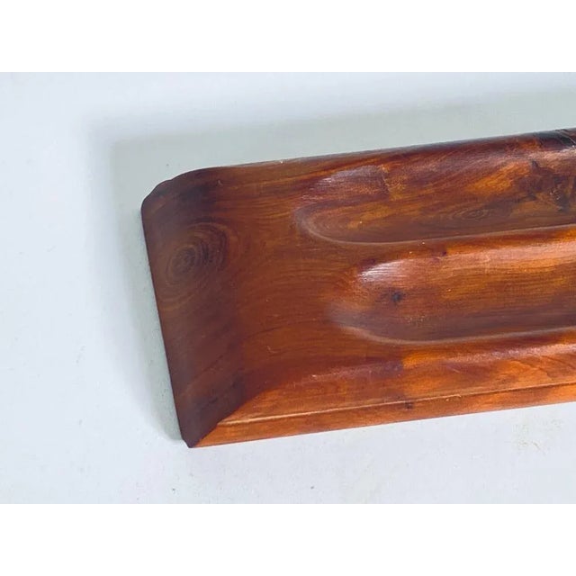 Brown Wood Pen Holder in Brown Color, France, 1970s For Sale - Image 8 of 11