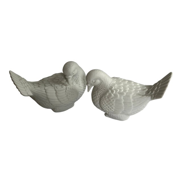 White Porcelain Dove Figurines For Sale
