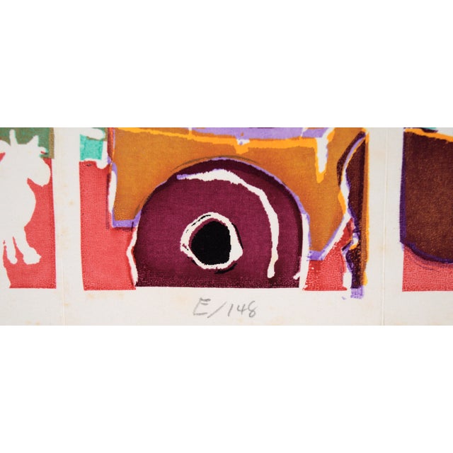 "Sharing" Multi Layer Screen Print on Paper by Jane Leddy For Sale In Monterey, CA - Image 6 of 8