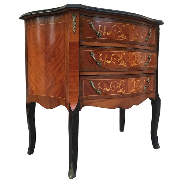 Mid 20th Century Louis XVI Style Kingwood and Marquetry Commode For Sale - Image 15 of 18