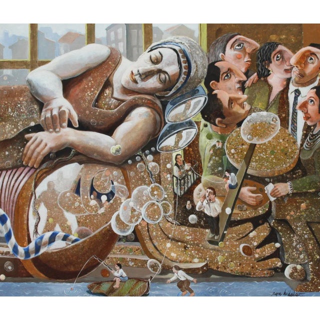 Pepe Hidalgo, Dream of Reason, 2017, Acrylic on Canvas, in Flawless conditions. This piece is attributed to the mentioned...