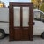 Two-Leaf Door with Solid Fir Wood Frame & Frosted Striped Glass, Italy For Sale - Image 9 of 9