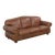 Traditional Chateau D’Ax Italian Leather Sofa With Nailhead Trim For Sale - Image 3 of 8