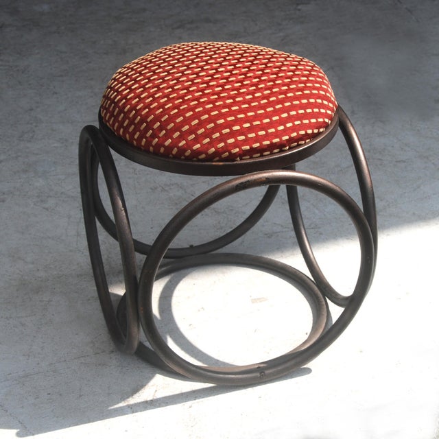 Mid-Century Modern Michael Thonet Bentwood Stool For Sale - Image 3 of 6