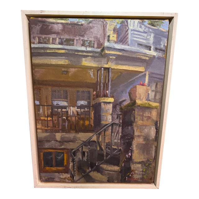 Charles Newman Contemporary Plein Air Oil Painting "My Front Porch" 2009 For Sale
