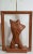 Fantastic Pair of Hand Carved and Sculpted Wood Nude Torso Lamps set within a Trapezoidal Frame. Male and Female Form and...