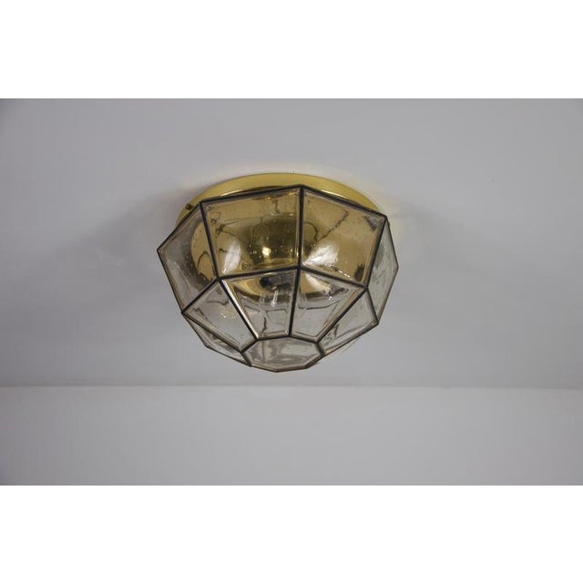 1960s Flush Mount attributed to Glashütte Limburg, Germany, 1960s For Sale - Image 5 of 10