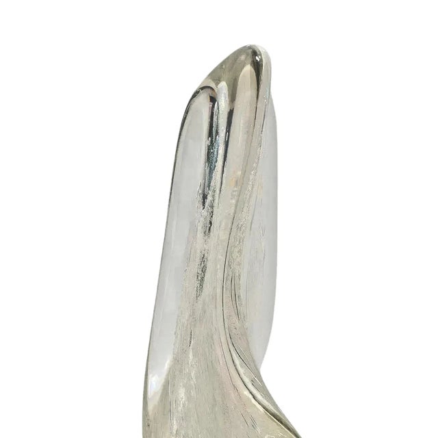 Glass Rolling Karg Iridescent Art Glass Sculpture , Uniq!ue ,Museum Quality For Sale - Image 7 of 9