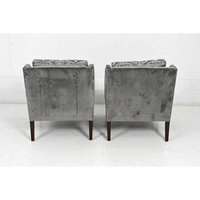 Dove Gray Pair Rose Tarlow Melrose House Lounge Chairs / Armchairs For Sale - Image 8 of 16