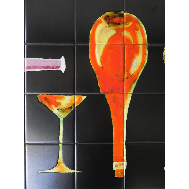 Vintage Table with Decorative Tiles For Sale - Image 13 of 18