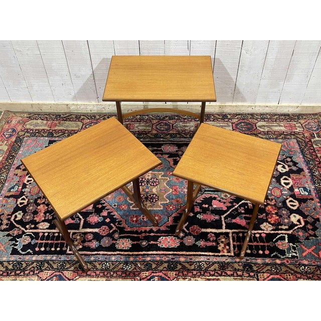 Vintage Nesting Tables in Teak from G-Plan, 1970s, Set of 3 For Sale - Image 9 of 10