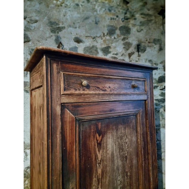 Antique Rustic French Pine Cabinet, 1800s For Sale - Image 5 of 16