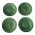 Portugal Green Dessert Plates , S/4 For Sale