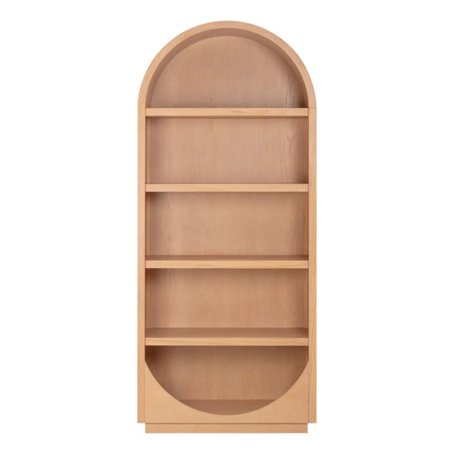 Marlow Natural Wood Bookcase For Sale - Image 10 of 10