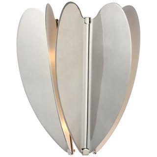 Kate Spade New York for Visual Comfort Signature Danes Small Sconce in Polished Nickel For Sale