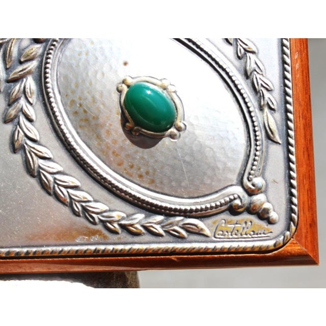 Italian Sterling Silver Table Top Mirror by Castellani For Sale - Image 17 of 18