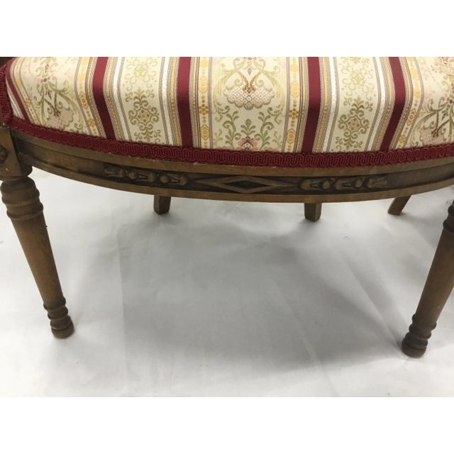 Vintage French Directoire Fauteuil Armchairs - a Pair For Sale - Image 10 of 13