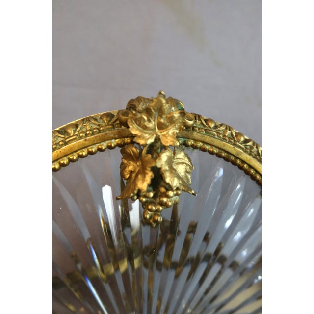 Metal Gilt Bronze and Crystal Liquor Cabinet, 19th Century, Set of 19 For Sale - Image 7 of 12