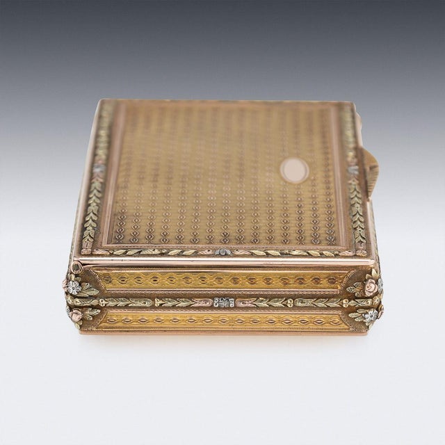 Antique German 3-Colour Gold Snuff Box, Hanau, 1850s For Sale - Image 6 of 18