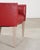 Pair of Italian Art Deco Style Red Leather Lounge Armchairs For Sale - Image 14 of 18