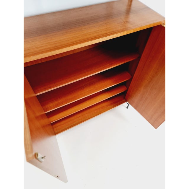 Brown Free Standing String Shelf-System in Teak from WHB Germany, 1950s For Sale - Image 8 of 18