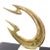 Metal Vintage Mid-Century Modern Abstract Brass Sculpture and White Marble Flying Fire For Sale - Image 7 of 10