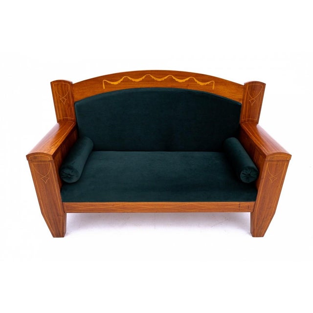 Antique Mahogany Sofa, Northern Europe, 1890 For Sale - Image 3 of 14