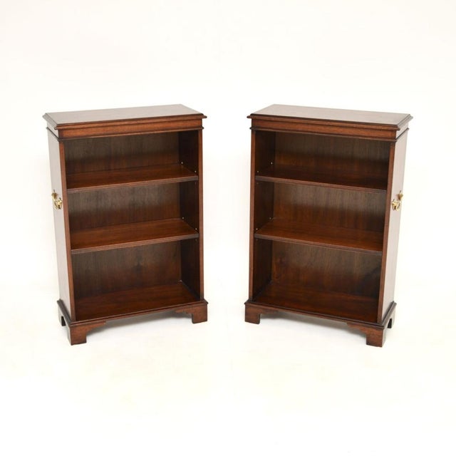 Vintage Military Campaign Style Open Bookcases, 1930, Set of 2 For Sale - Image 10 of 10
