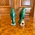 Green Pair of Antique Sancai Glazed Chinese Export Parrots For Sale - Image 8 of 10