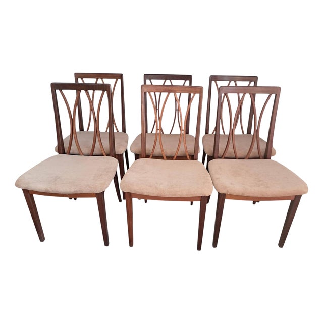 Vintage Dining Chairs in Teak from G-Plan, 1960s Set of 6 For Sale