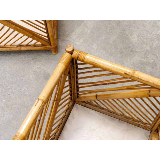 Rattan Baskets from Vivai Del Sud, 1970s, Set of 2 For Sale - Image 6 of 10
