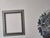 Silver Contemporary Silver Embossed Frame 27"x30" For Sale - Image 8 of 12