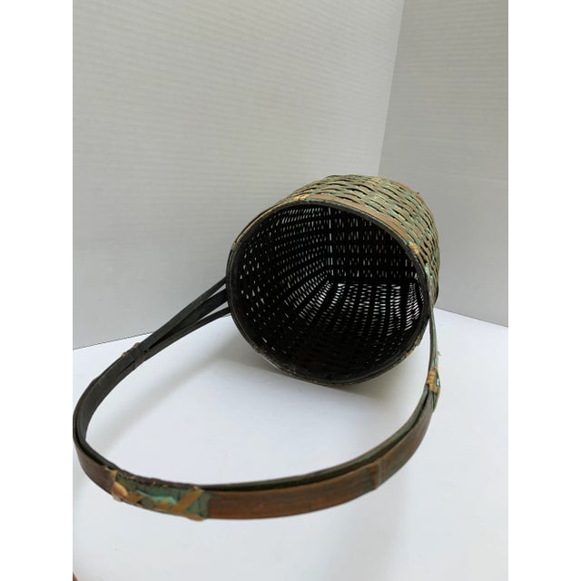 Vintage Asian Chinoiserie Decor and Storage Basket For Sale - Image 4 of 9