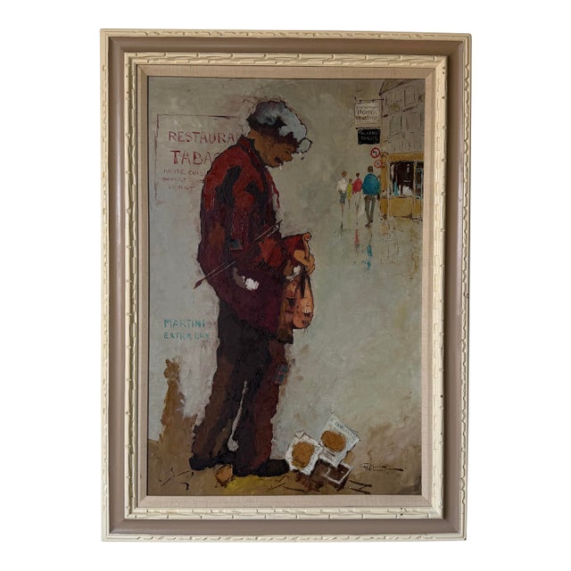 French Impressionist Street Scene by Charles Wilton (1837–1947) – Oil on Canvas Painting For Sale