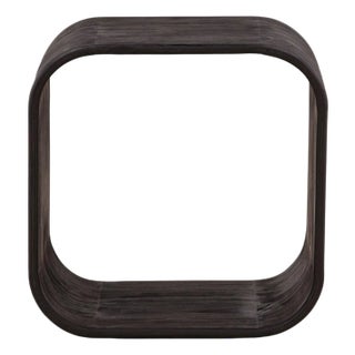 Modern Minimalist Open Cube Side Table For Sale
