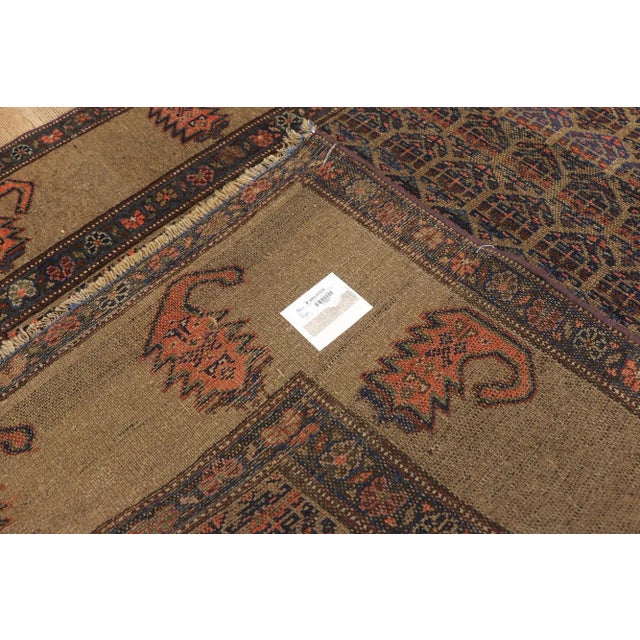 Early 20th Century Antique Persian Malayer Rug - 03'10 X 06'08 For Sale - Image 5 of 8