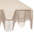 Boho Chic Buchanan Fabric Fringed Angled Pendant Light, Natural For Sale - Image 3 of 6