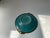Art Deco Ceramic Dish in Turquoise Green Glaze & Brass from Christian Jensen, 1930s For Sale - Image 6 of 9