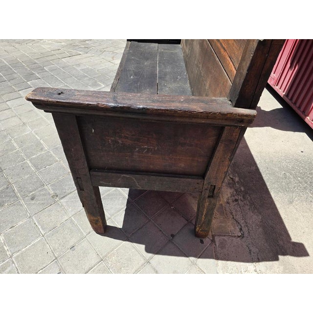 Wood Antique Wooden Bench, 1750s For Sale - Image 7 of 12