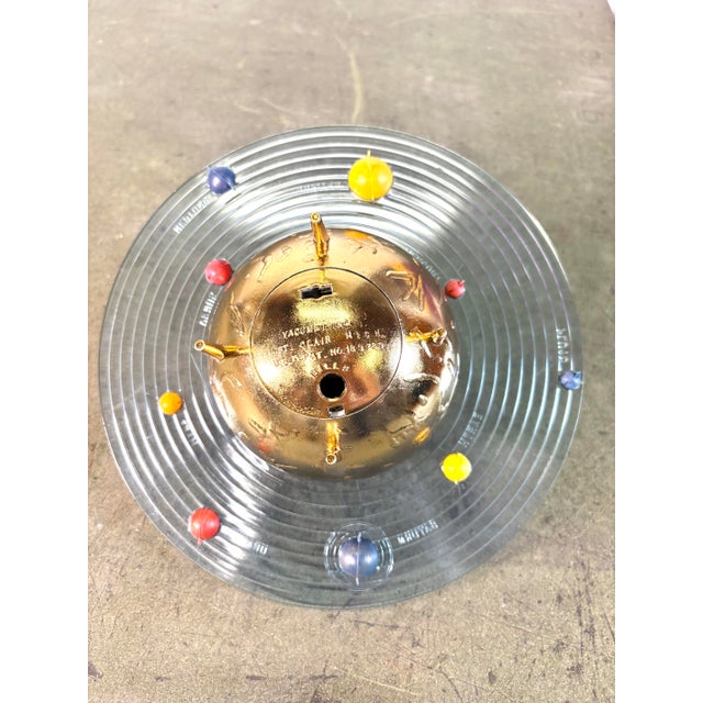 Atomic Era MCM Vacumet Inc. Gold "Solar System" Coin Bank For Sale - Image 4 of 11